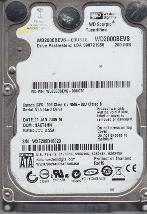 Western Digital WD2000BEVS