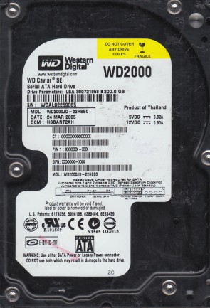 WD2000JD Western Digital 200GB SATA 3.5 Inch Hard Drive