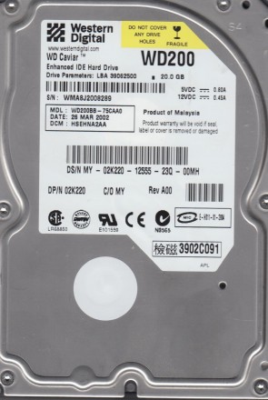 WD200BB Western Digital 200GB IDE 3.5 Inch Hard Drive