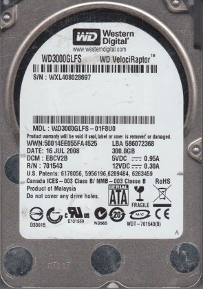 WD3000GLFS Western Digital 300GB SATA 2.5 Inch Hard Drive
