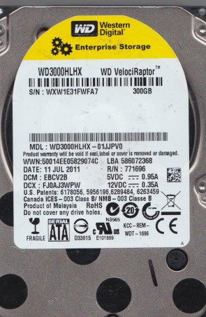WD3000HLHX Western Digital 300GB SATA 2.5 Inch Hard Drive