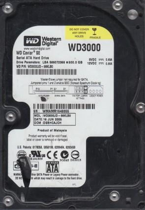 WD3000JD Western Digital 300GB SATA 3.5 Inch Hard Drive