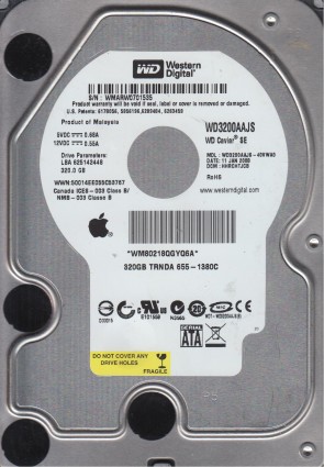 WD32000AAJS Western Digital 320GB SATA 3.5 Inch Hard Drive