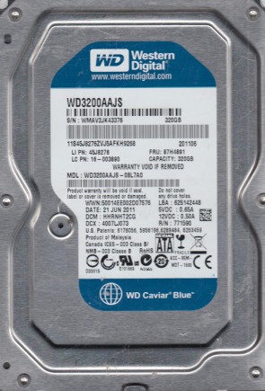 WD3200AAJS Western Digital 320GB SATA 3.5 Inch Hard Drive