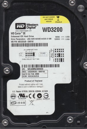WD3200JB Western Digital 320GB IDE 3.5 Inch Hard Drive