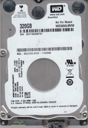 WD3200LMVW Western Digital 320GB USB 2.5 Inch Hard Drive