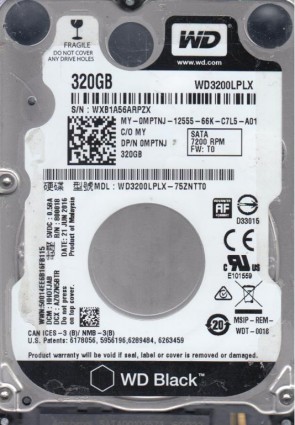 WD3200LPLX Western Digital 320GB SATA 2.5 Inch Hard Drive