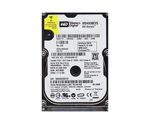 Western DigitalWD400BEVS40 GBSATA2.5