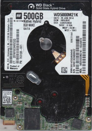 WD5000M21K Western Digital 500GB SATA 2.5 Inch Hard Drive
