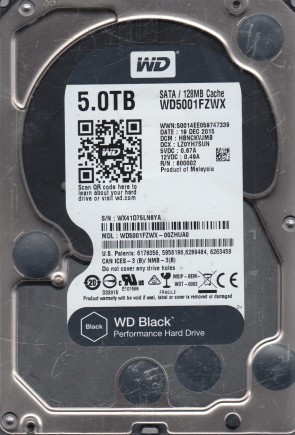WD5001FZWX Western Digital 5TB SATA 3.5 Inch Hard Drive