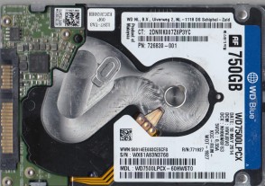 WD7500LPCX Western Digital 750GB SATA 2.5 Inch Hard Drive