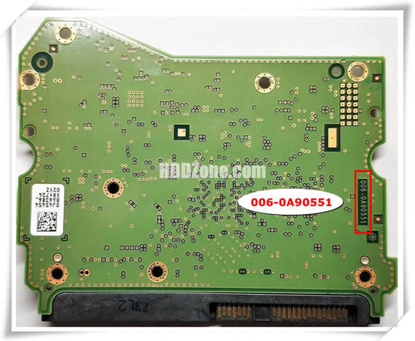 WD PCB 006-0A90551 PCB Number