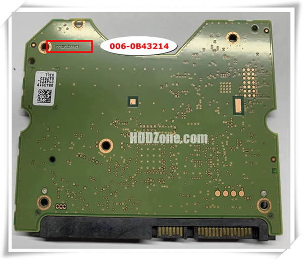 WD PCB 006-0B43214 PCB Number