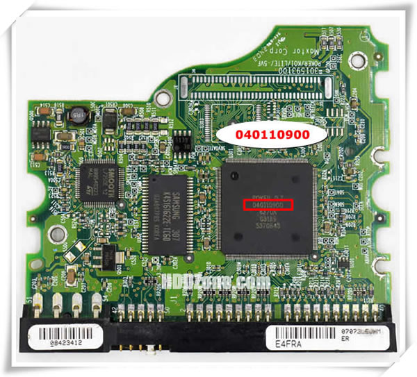 Maxtor PCB 040110900 Main Controller IC Number
