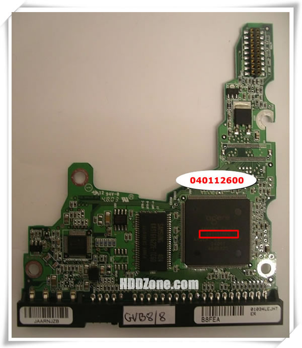 Maxtor PCB 040112600 Main Controller IC Number