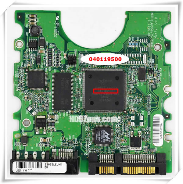 Maxtor PCB 040119500 Main Controller IC Number