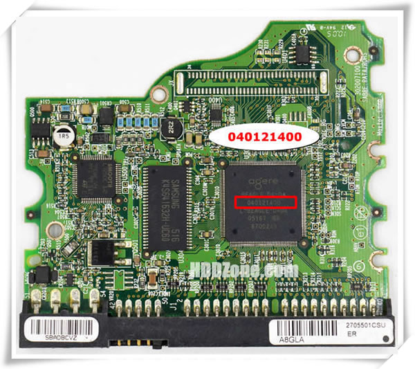 Maxtor PCB 040121400 Main Controller IC Number