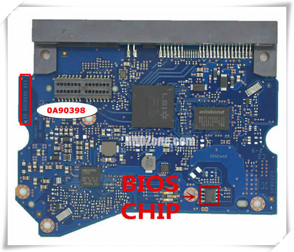 Hitachi PCB 0A90398 Main Controller IC Number