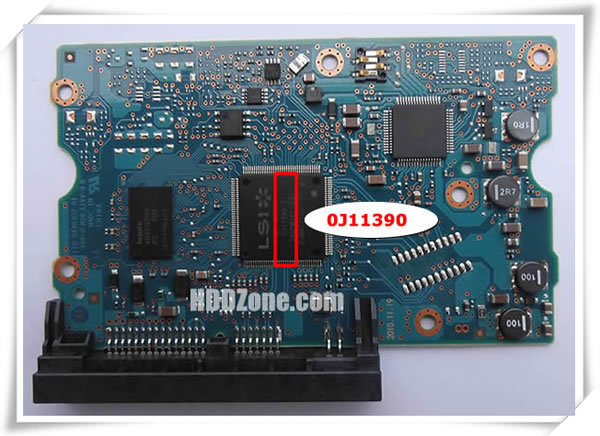 Hitachi PCB 0J11390 Main Controller IC Number