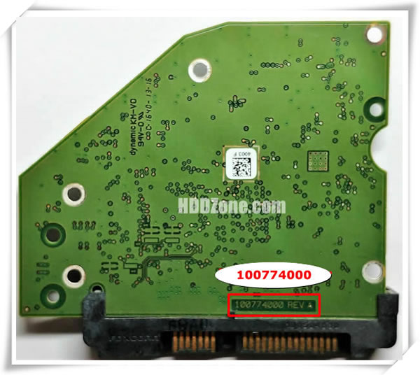 Seagate PCB 100774000 PCB Number