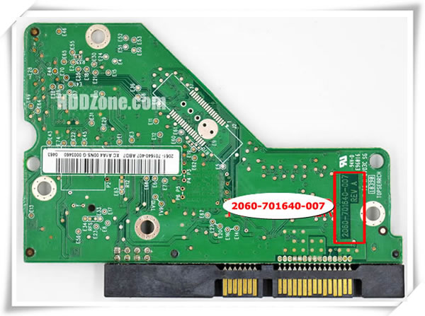 WD PCB 2060-701640-007 PCB Number