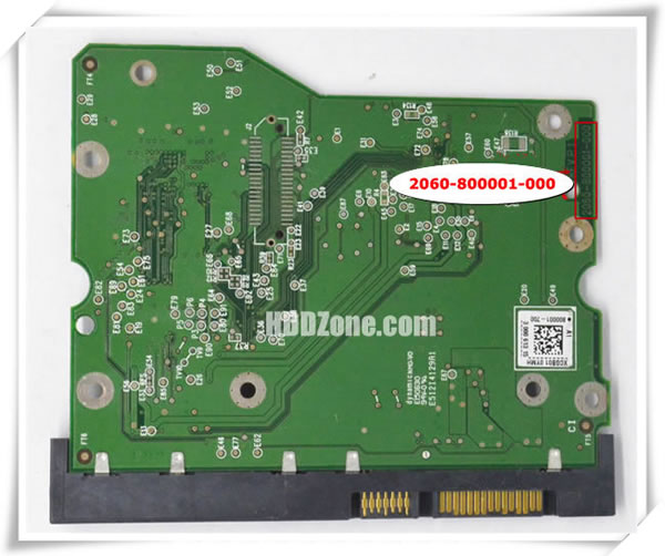 WD PCB 2060-800001-000 PCB Number