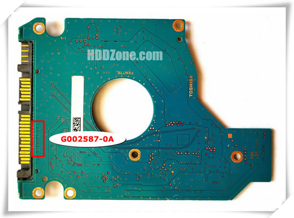 Toshiba PCB G002587-0A PCB Number